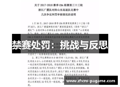 禁赛处罚：挑战与反思